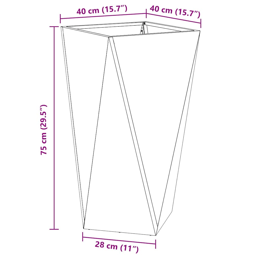 Lovelis Sidabro 40 x 40 x 75 cm Cinkuota plienas