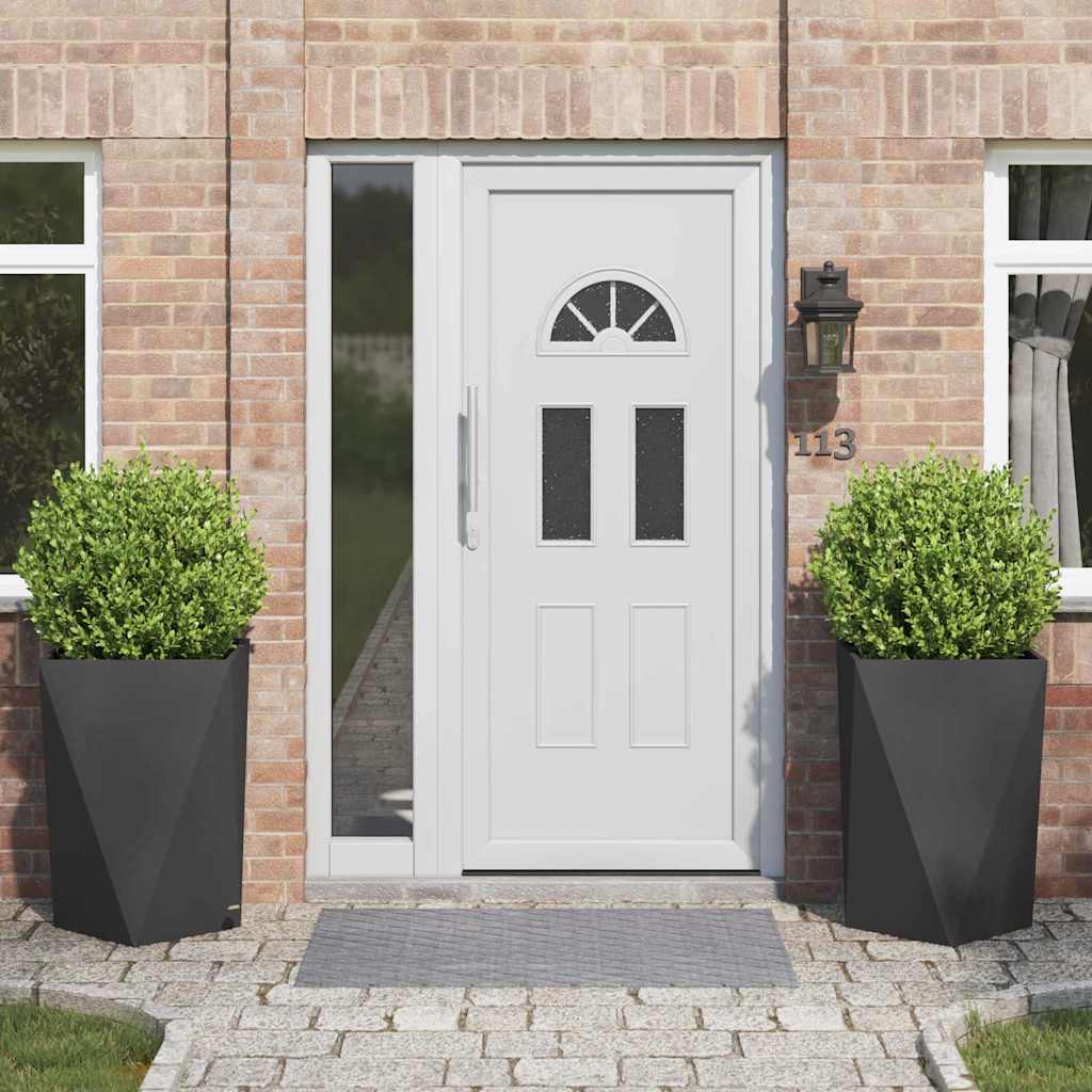 Lovelis 2 pcs Juoda 50 x 50 x 75 cm Plienas