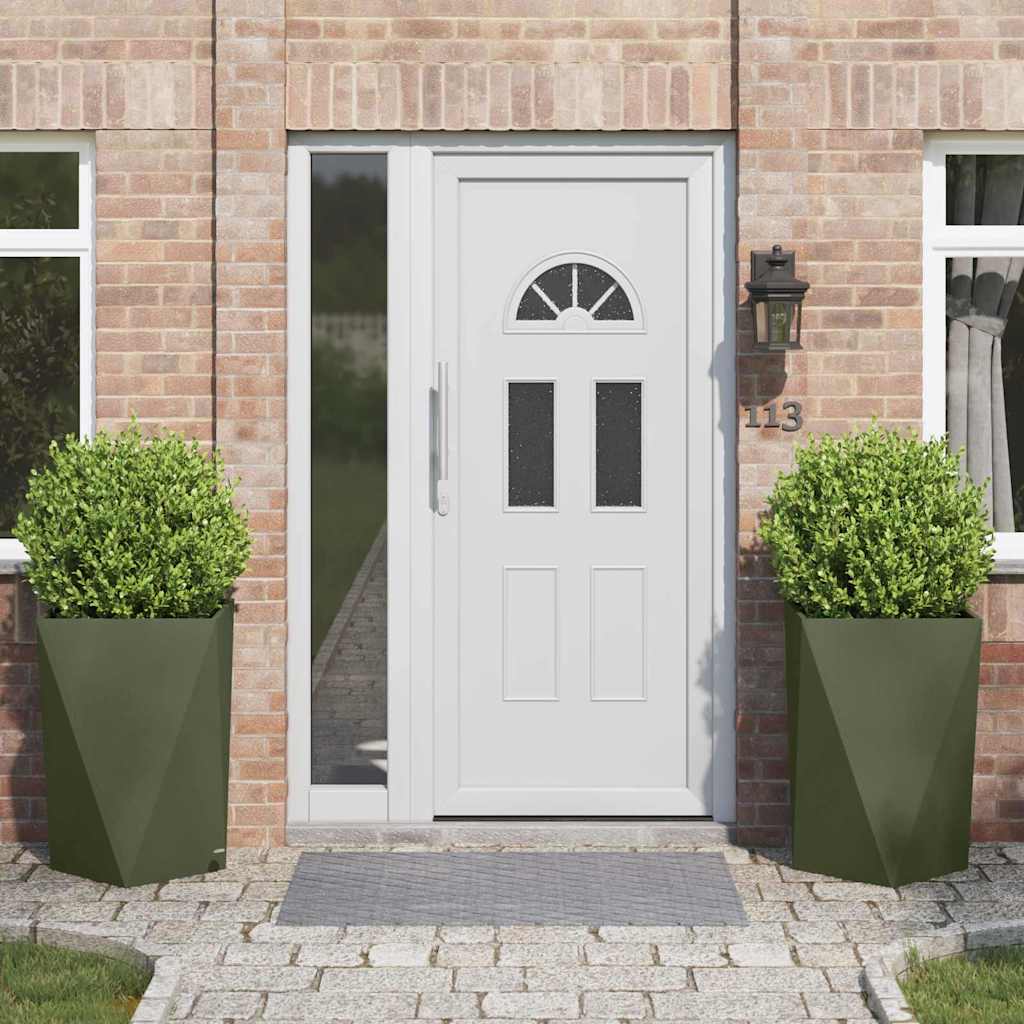 Lovelis 2 pcs Alyvuogių žalia 50 x 50 x 75 cm Plienas