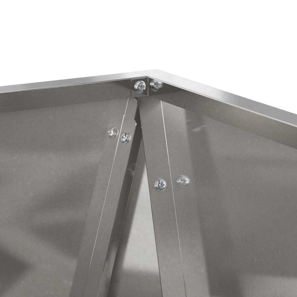 Lovelis 2 pcs Sidabro 50 x 50 x 75 cm Nerūdijantis Plienas