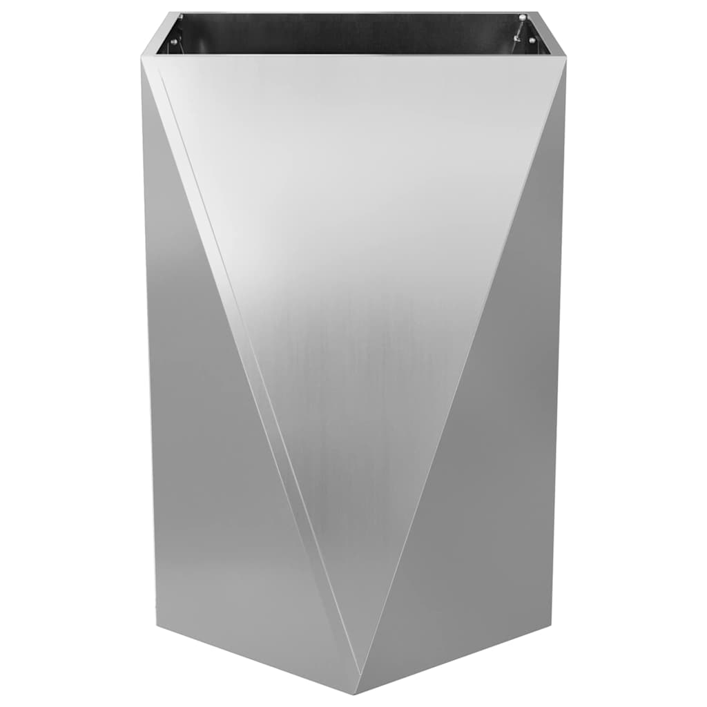 Lovelis 2 pcs Sidabro 50 x 50 x 75 cm Cinkuota plienas
