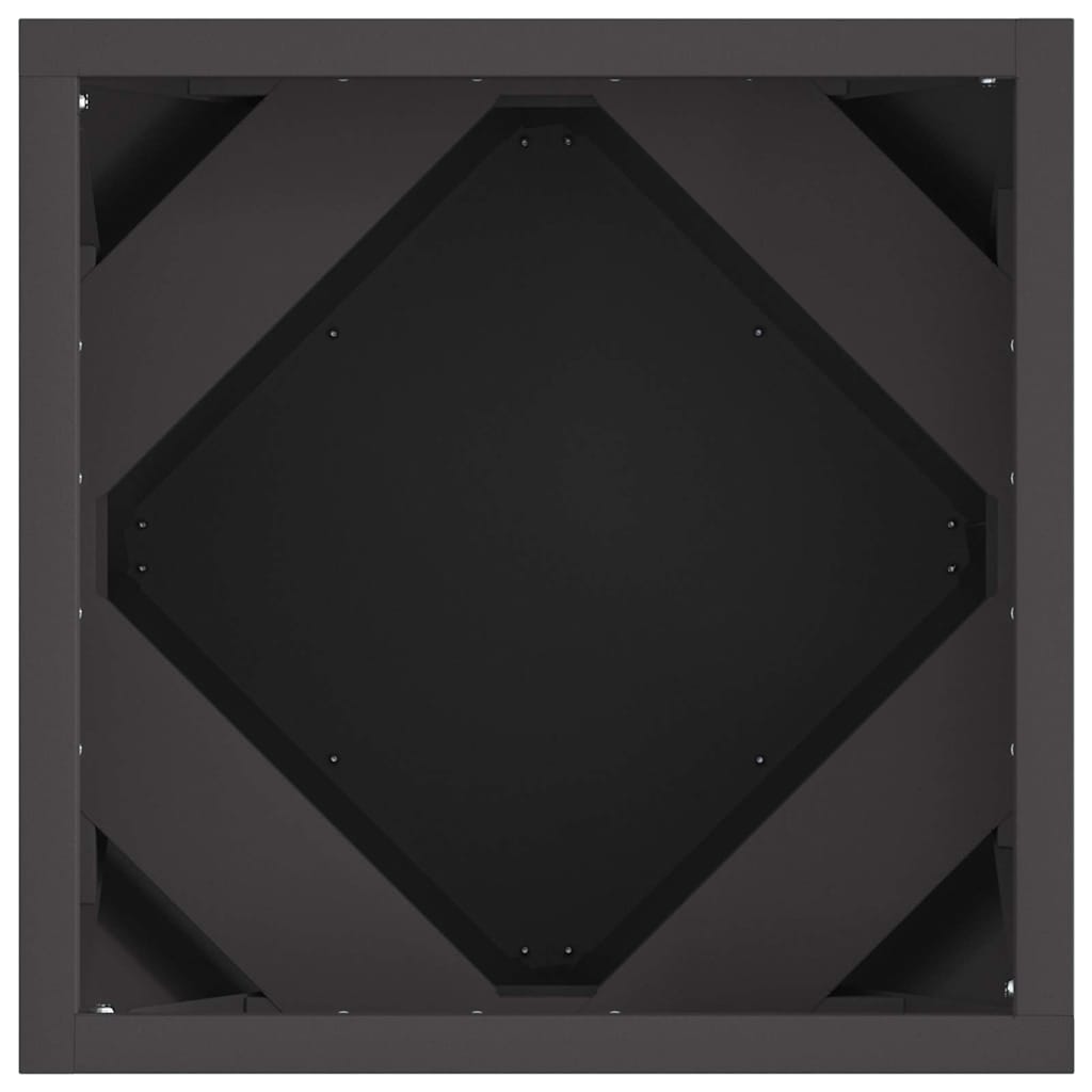 Lovelis 2 pcs Juoda 30 x 30 x 30 cm Plienas