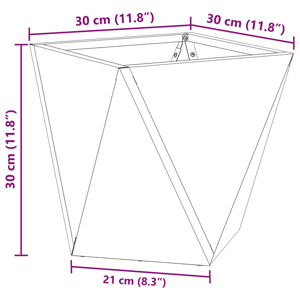 Lovelis Sidabro 30 x 30 x 30 cm Nerūdijantis Plienas