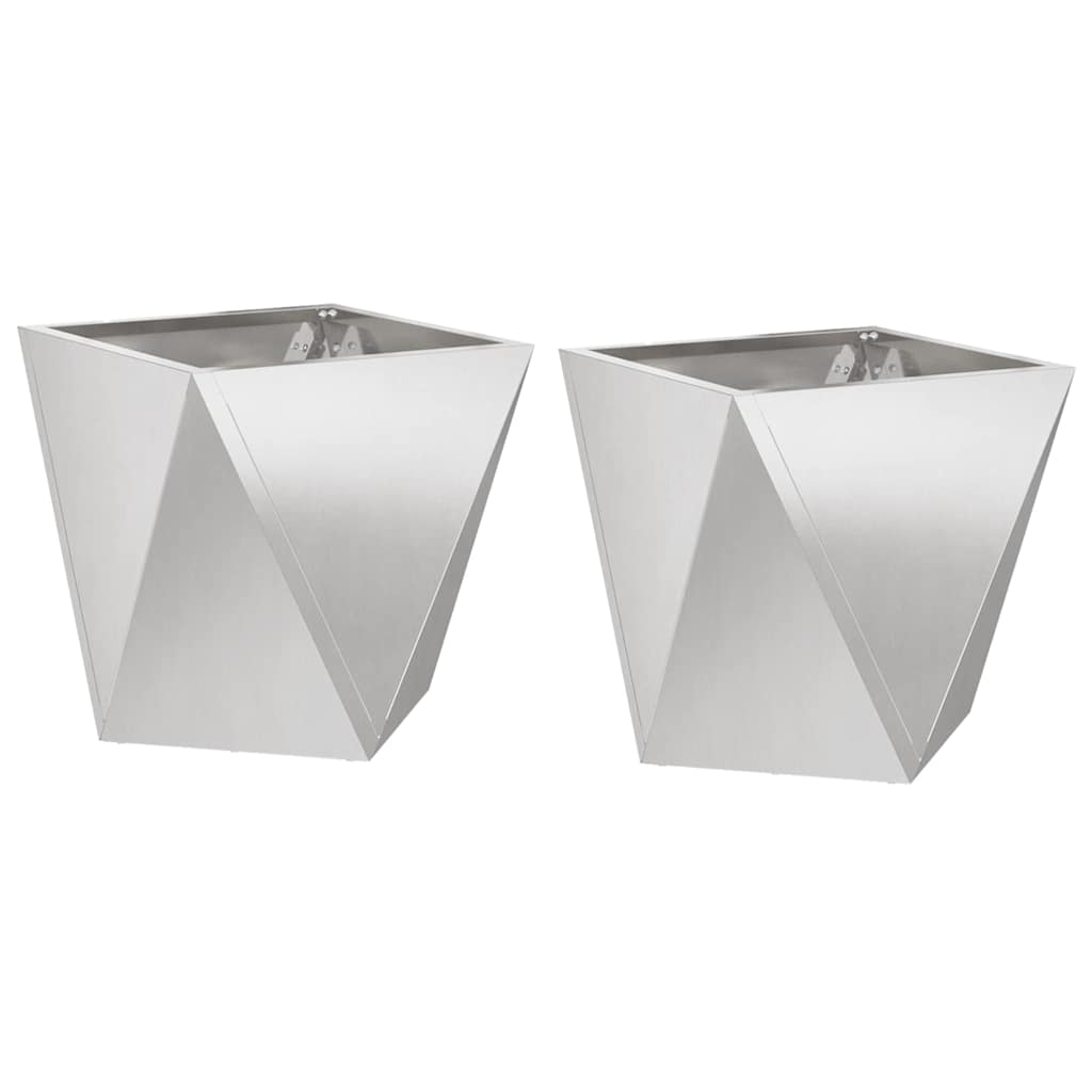 Lovelis 2 pcs Sidabro 30 x 30 x 30 cm Nerūdijantis Plienas