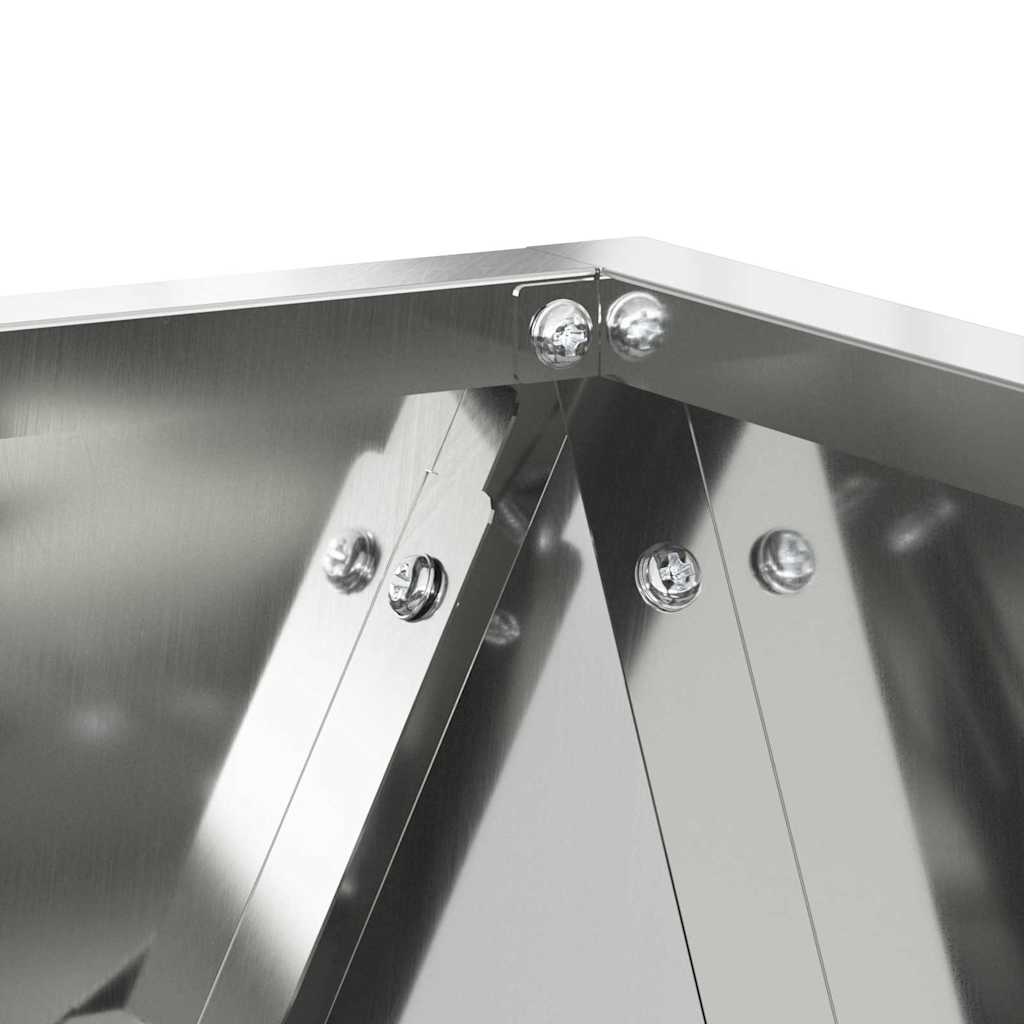 Lovelis 2 pcs Sidabro 30 x 30 x 30 cm Cinkuota plienas