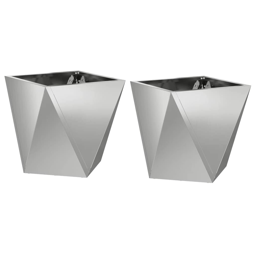 Lovelis 2 pcs Sidabro 30 x 30 x 30 cm Cinkuota plienas