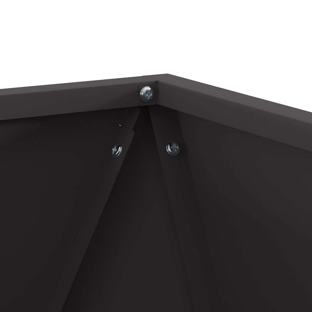 Lovelis 2 pcs Juoda 40 x 40 x 40 cm Plienas