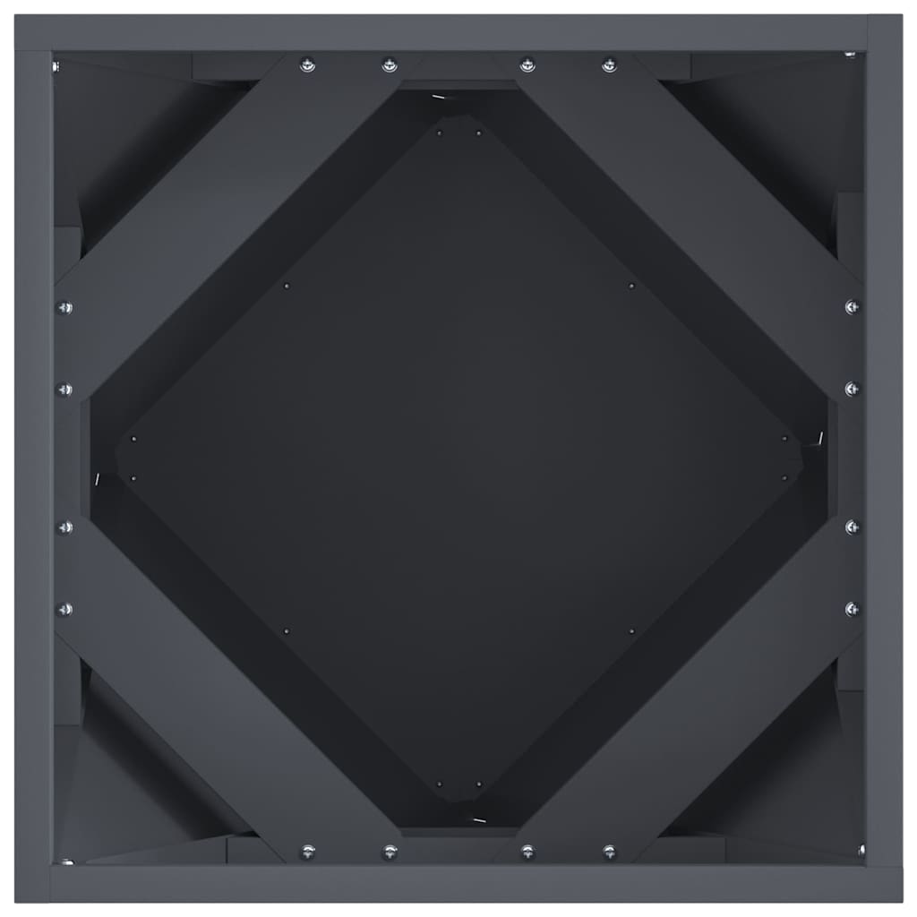 Lovelis 2 pcs Antracitas 40 x 40 x 40 cm Plienas