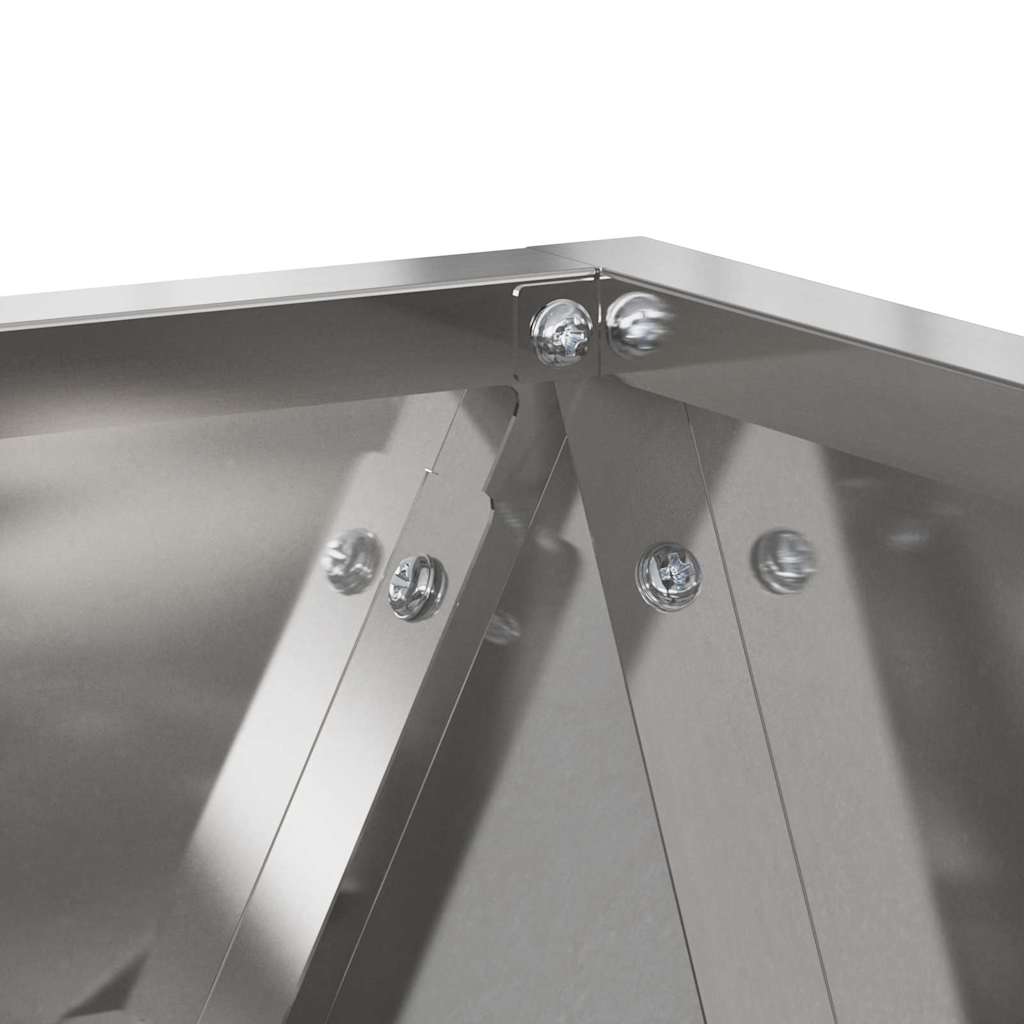 Lovelis 2 pcs Sidabro 40 x 40 x 40 cm Nerūdijantis Plienas