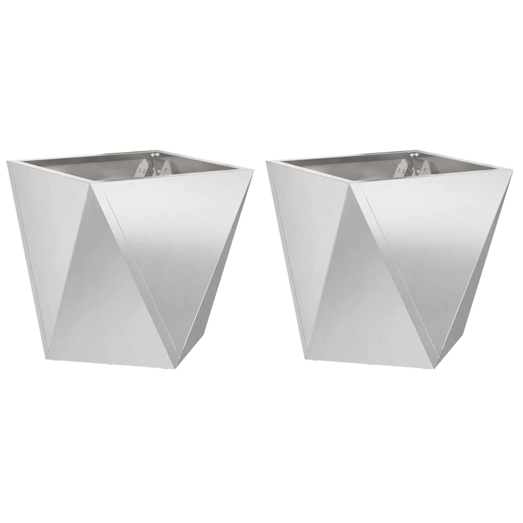 Lovelis 2 pcs Sidabro 40 x 40 x 40 cm Nerūdijantis Plienas