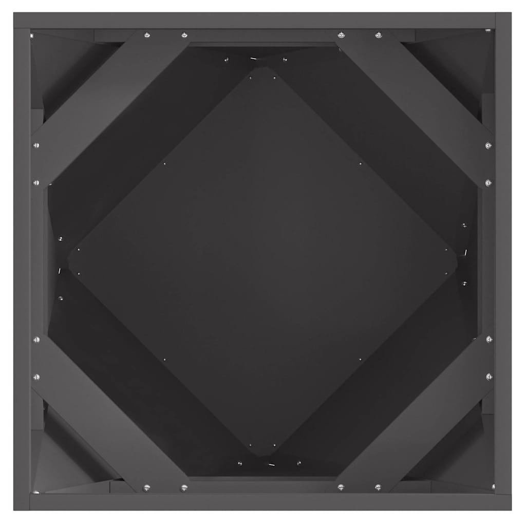 Lovelis Juoda 50 x 50 x 50 cm Plienas