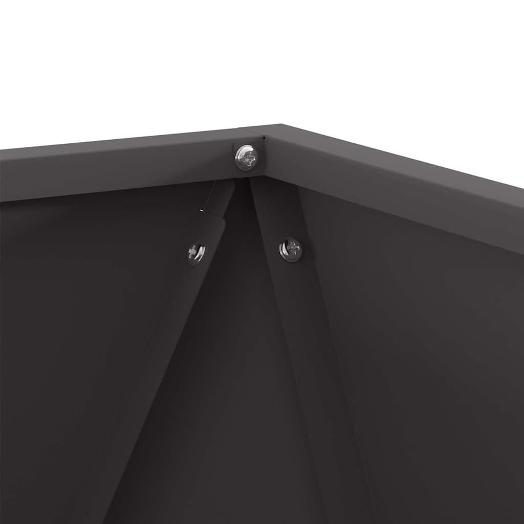 Lovelis 2 pcs Juoda 50 x 50 x 50 cm Plienas