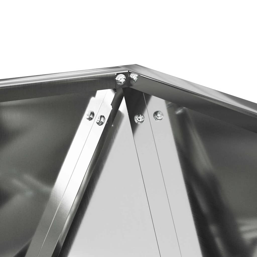 Lovelis 2 pcs Sidabro 50 x 50 x 50 cm Cinkuota plienas