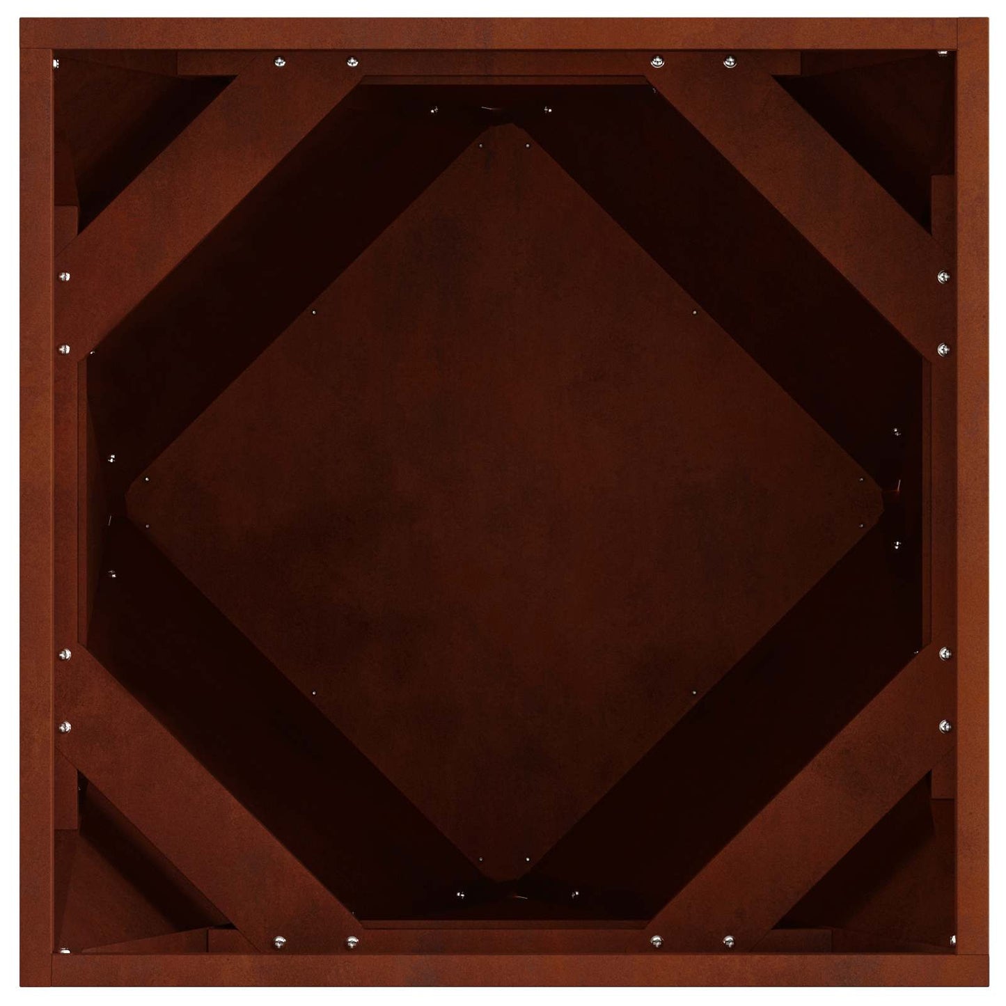 Lovelis 2 pcs Rūdijanti 50 x 50 x 50 cm