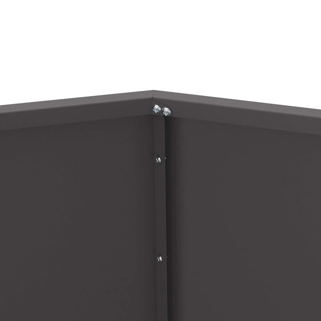 Lovelis Juoda 100 x 100 x 80 cm Plienas