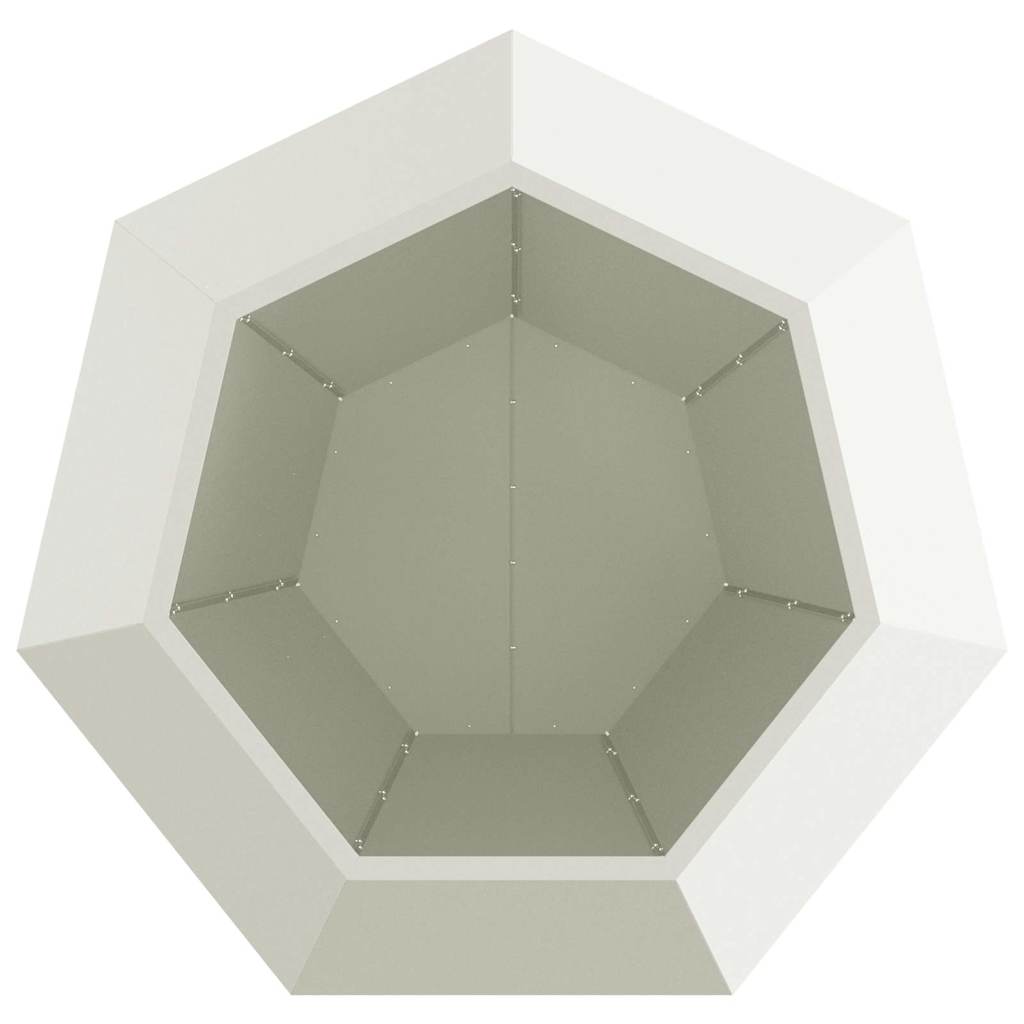Lovelis Balta 100 x 100 x 80 cm Plienas