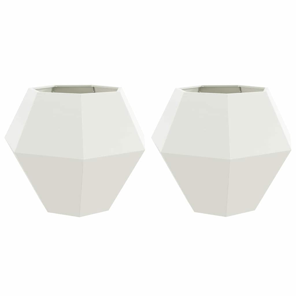 Lovelis 2 pcs Balta 100 x 100 x 80 cm Plienas