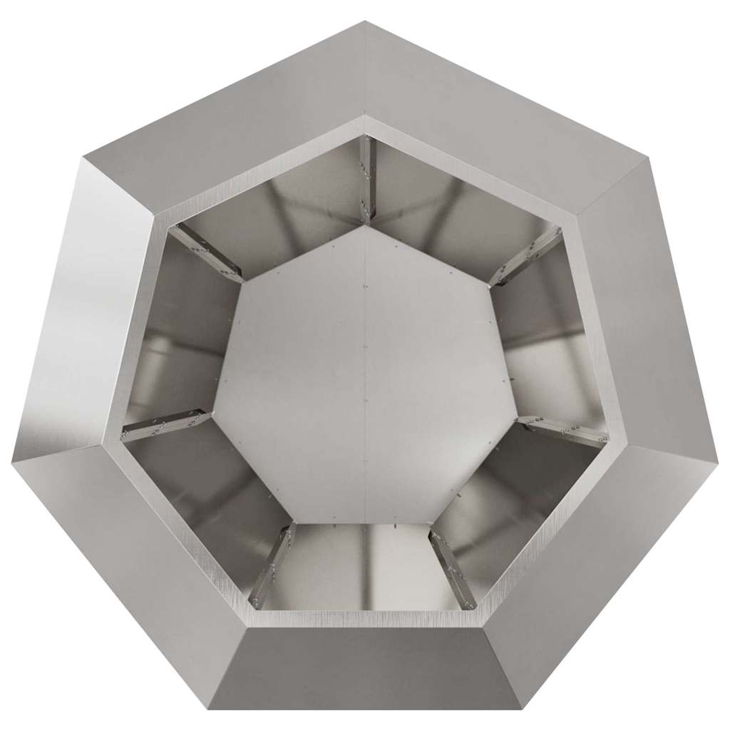 Lovelis Sidabro 100 x 100 x 80 cm Nerūdijantis Plienas