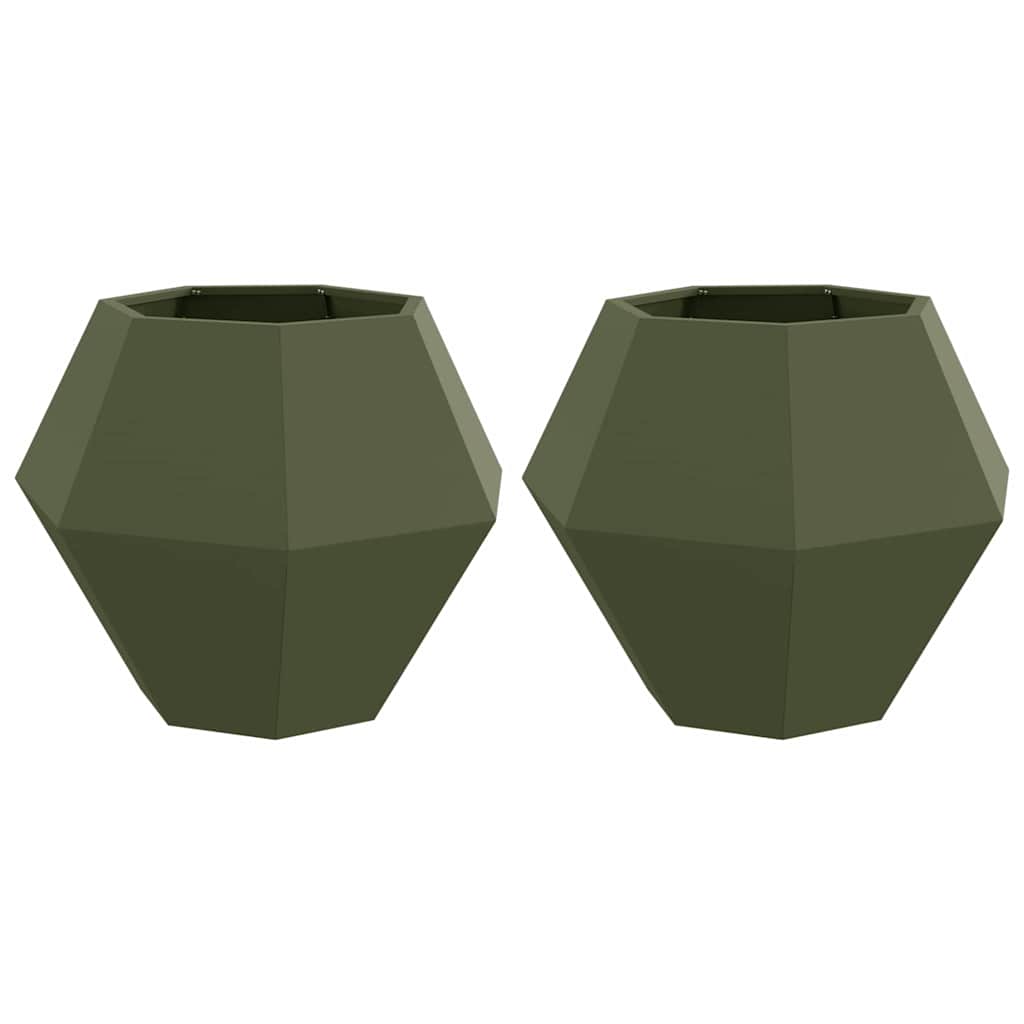 Lovelis 2 pcs Alyvuogių žalia 75 x 75 x 60 cm Plienas