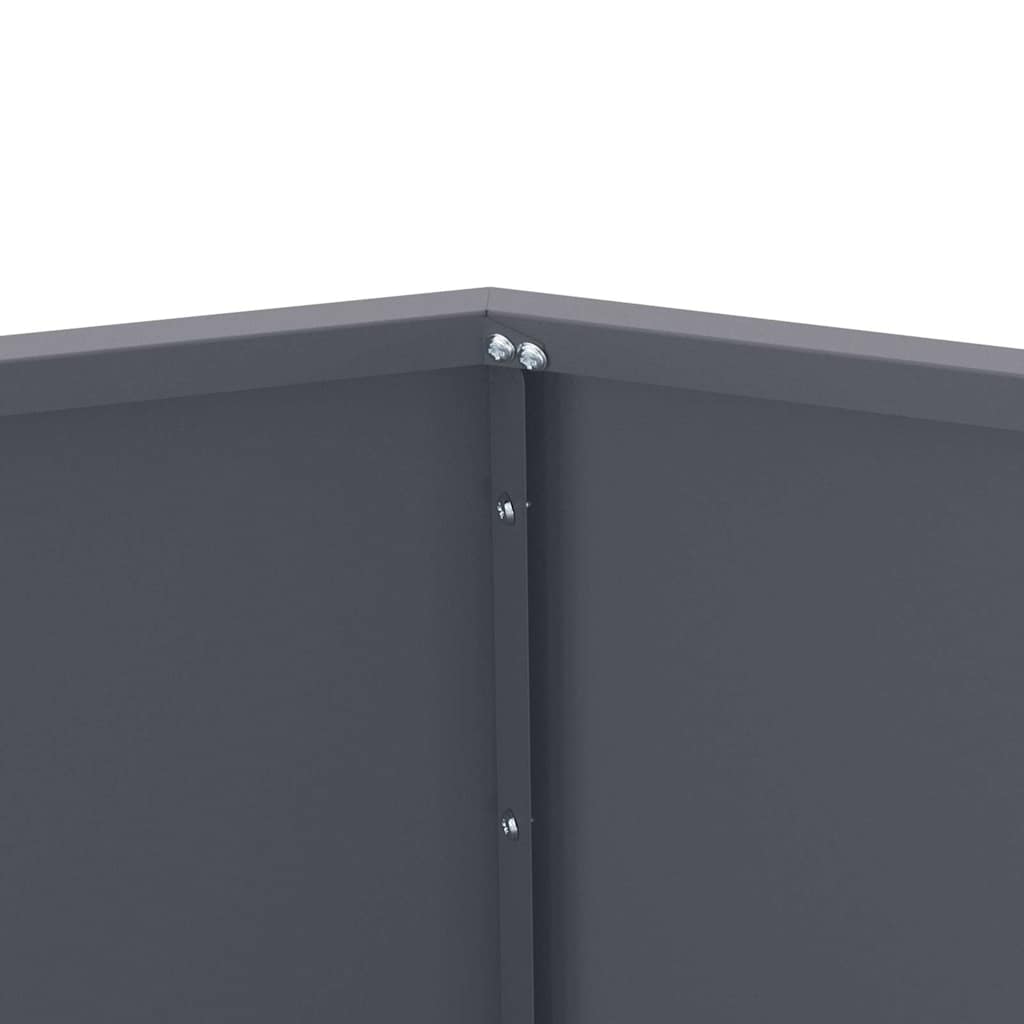 Lovelis 2 pcs Antracitas 50 x 50 x 40 cm Plienas