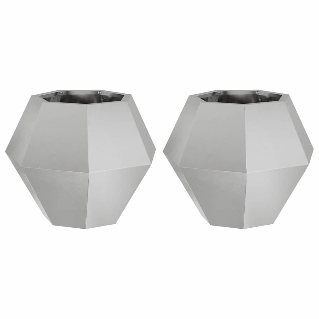 Lovelis 2 pcs Sidabro 50 x 50 x 40 cm Nerūdijantis Plienas