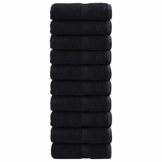 Svečių Rankšluostis SOLUND 50 pcs Juoda 30 x 30 cm 550 gsm