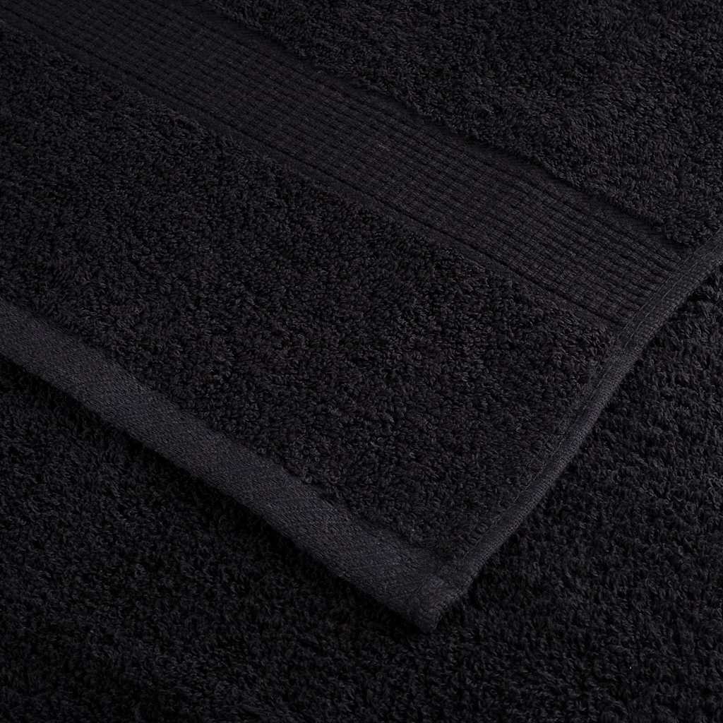 Svečių Rankšluostis SOLUND 50 pcs Juoda 50 x 100 cm 550 gsm