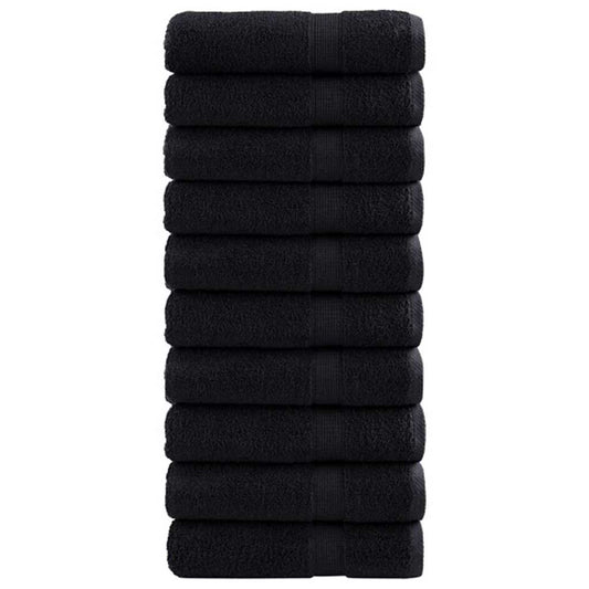 Svečių Rankšluostis SOLUND 25 pcs Juoda 100 x 150 cm 550 gsm