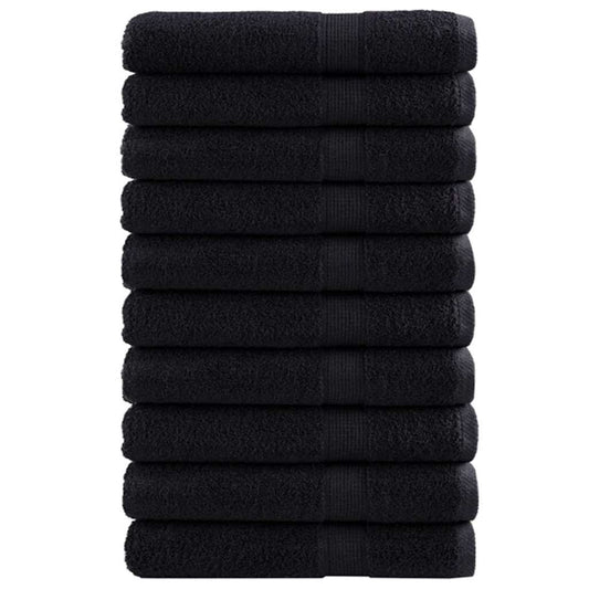 Svečių Rankšluostis SOLUND 25 pcs Juoda 80 x 200 cm 550 gsm