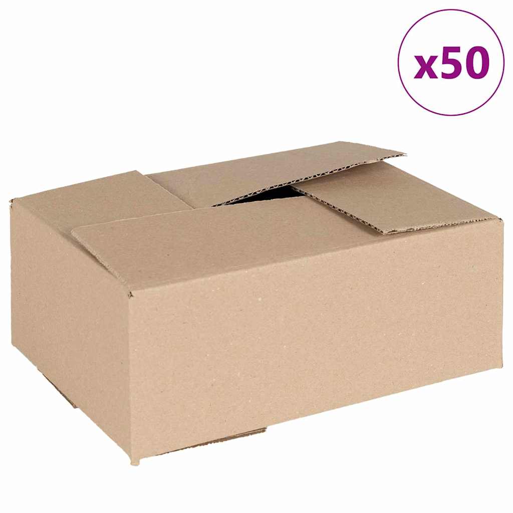 Sulankstoma dėžė 50 pcs Natūrali 25 x 17,5 x 10 cm Kartonas