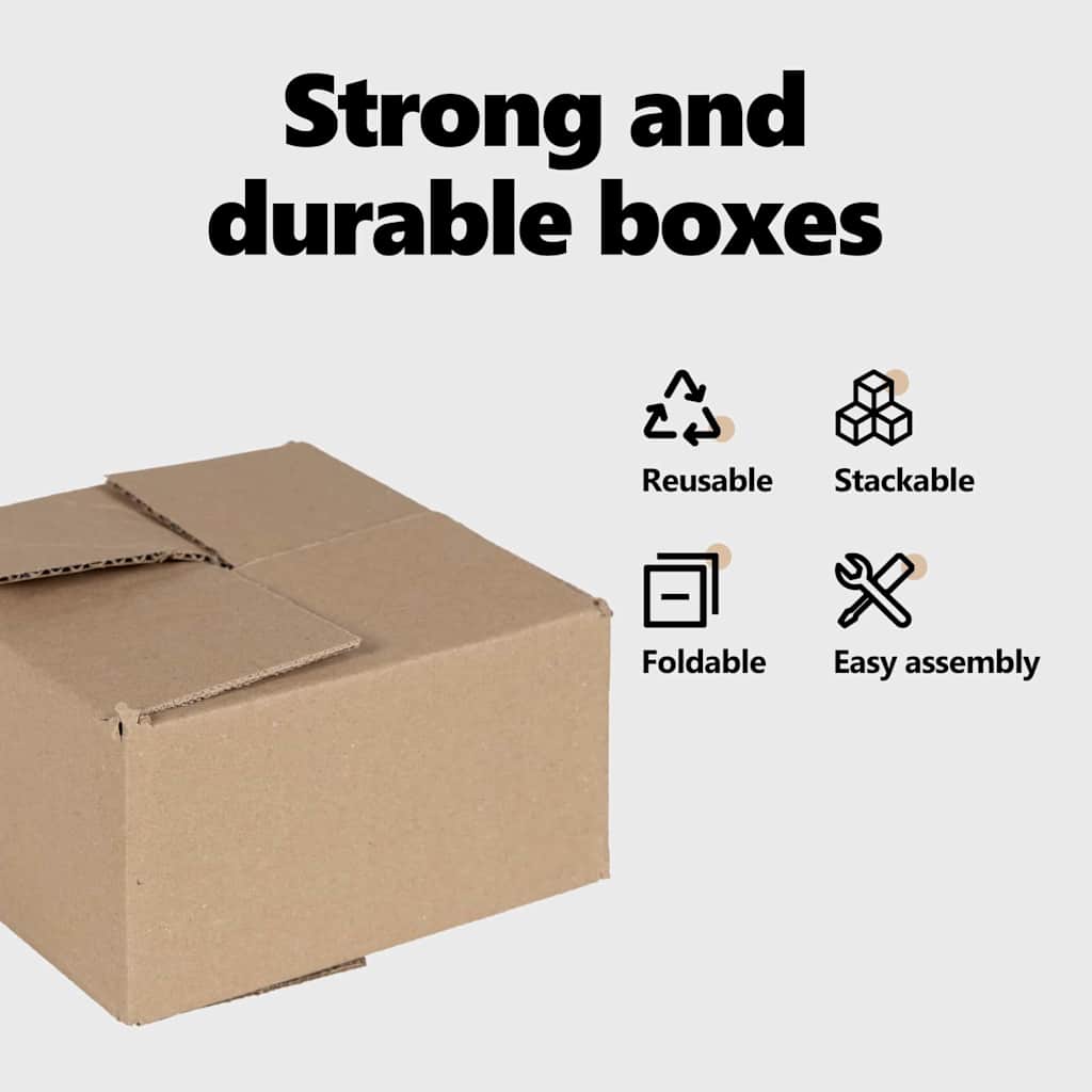 Sulankstoma dėžė 50 pcs Natūrali 30 x 30 x 15 cm Kartonas