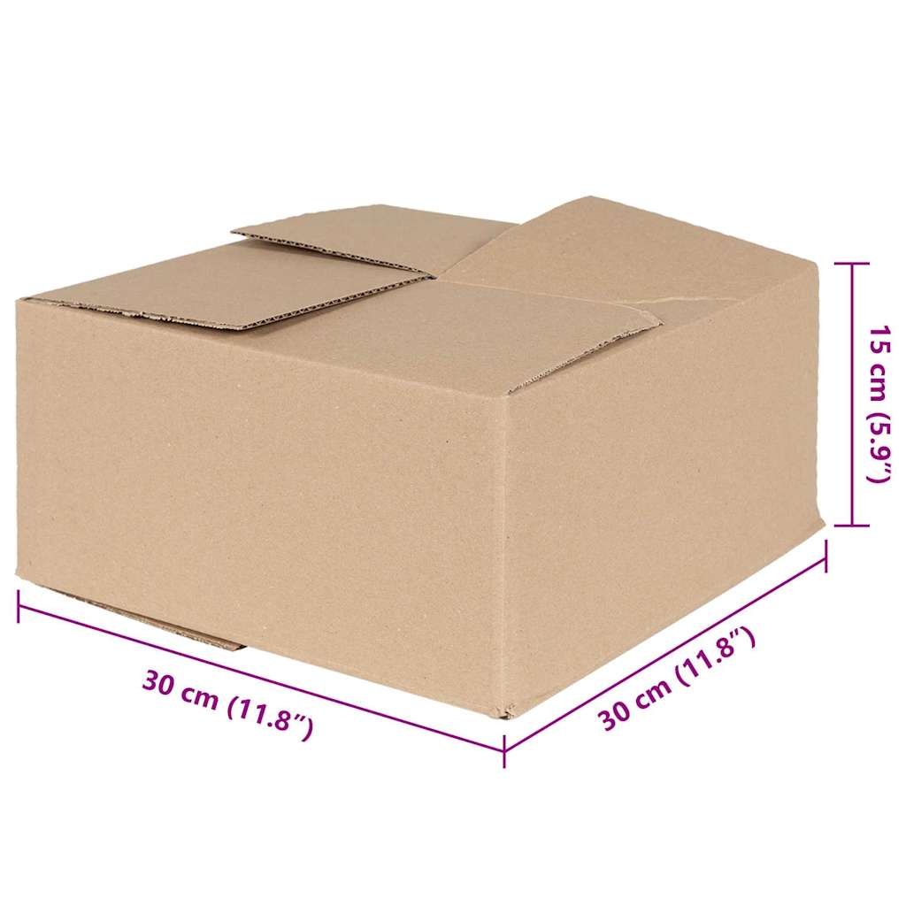Sulankstoma dėžė 50 pcs Natūrali 30 x 30 x 15 cm Kartonas
