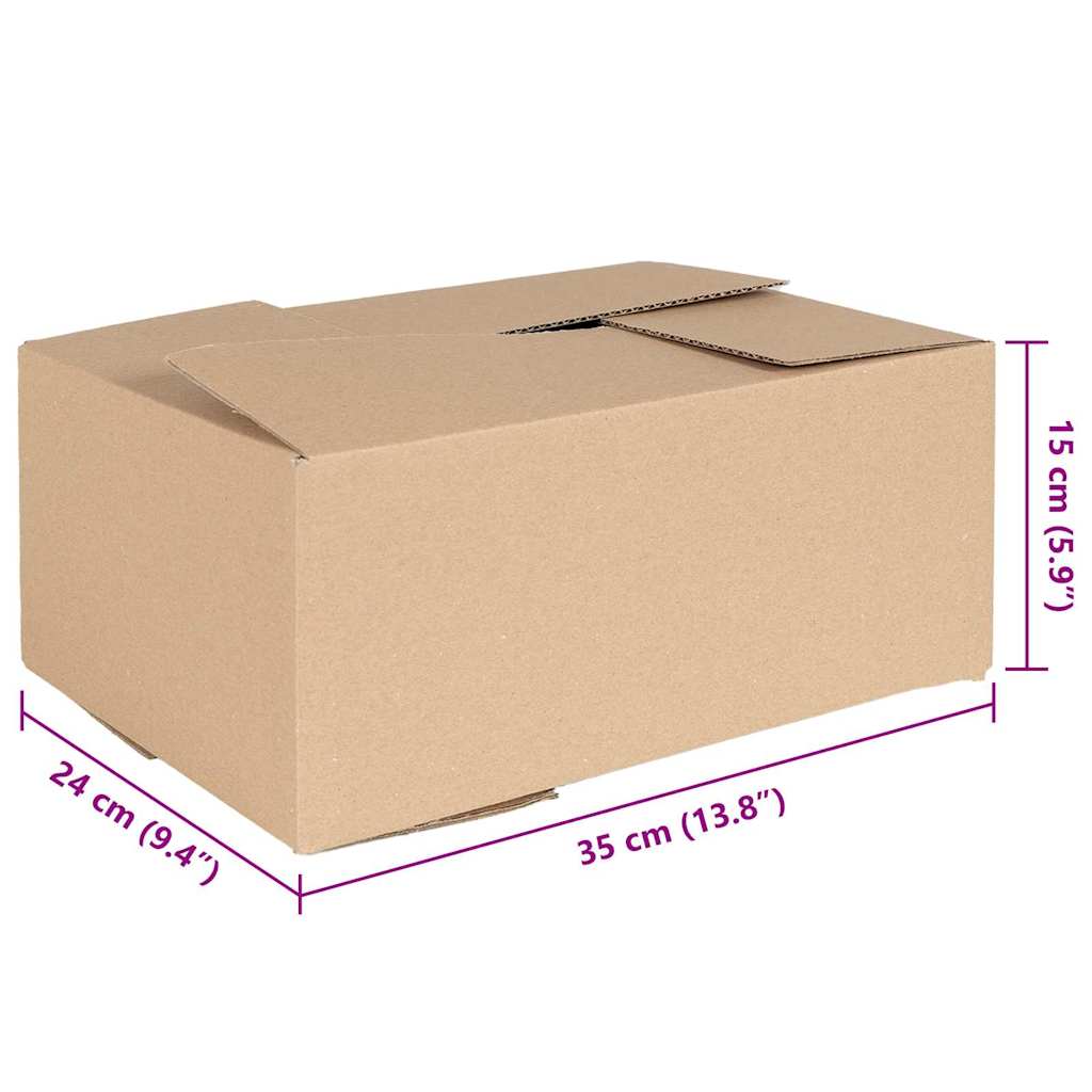 Sulankstoma dėžė 50 pcs Natūrali 35 x 24 x 15 cm Kartonas