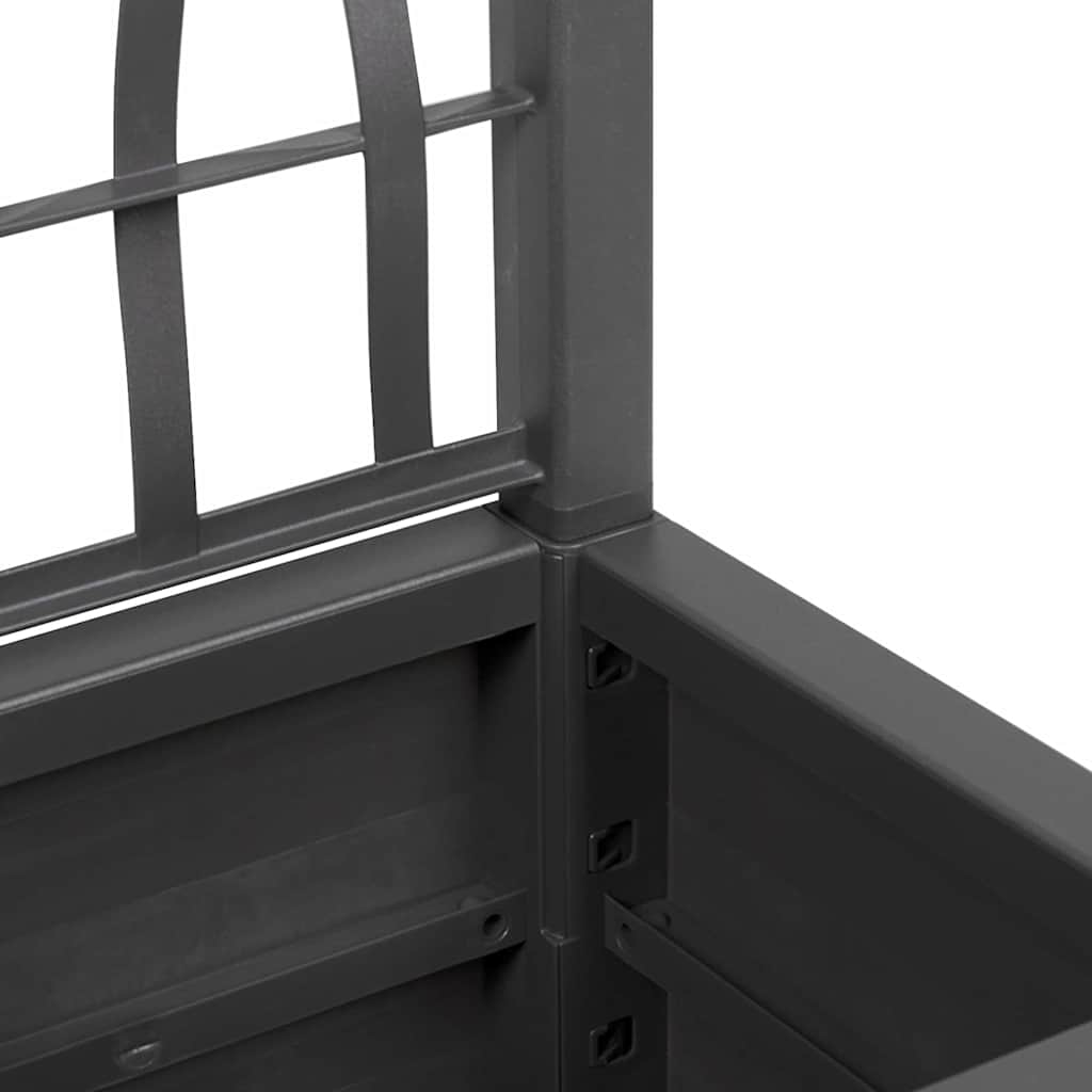 Sodo vazonas Antracitas 36 x 36 x 140 cm Polipropilenas