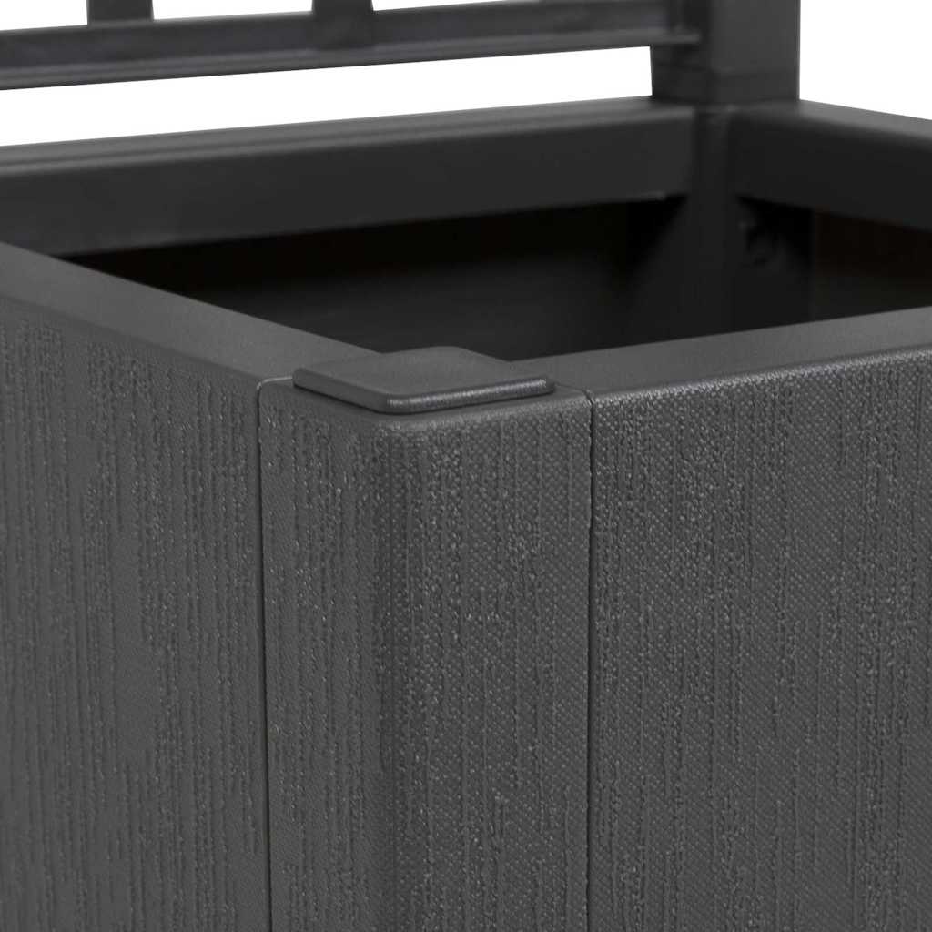 Sodo vazonas Antracitas 36 x 36 x 140 cm Polipropilenas