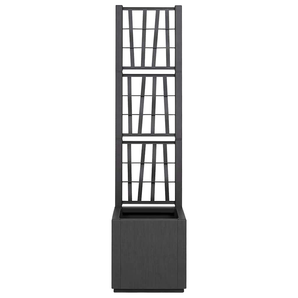 Sodo vazonas Antracitas 36 x 36 x 140 cm Polipropilenas