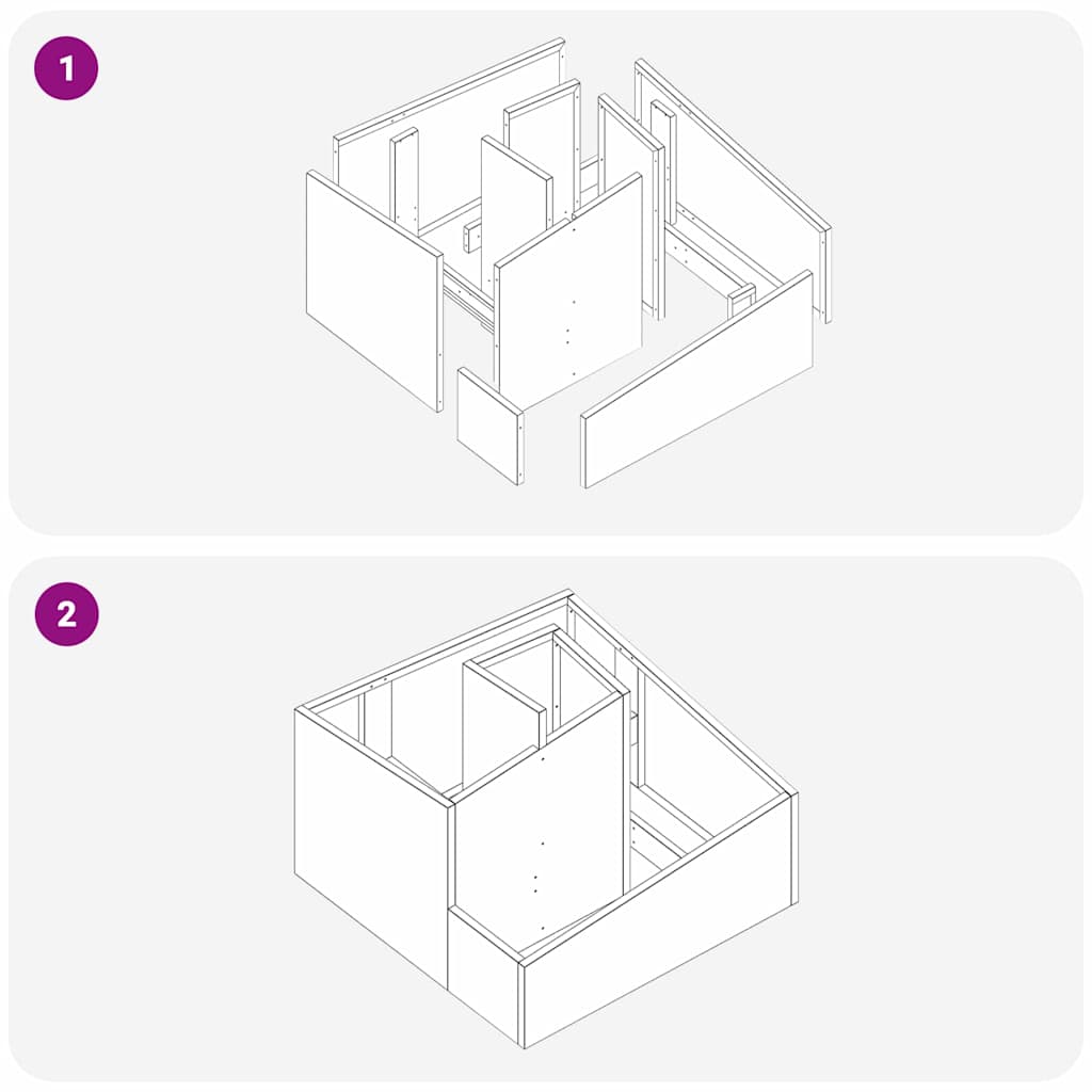 Sodo vazonas Balta 60 x 60 x 50 cm Šaltai valcuotas plienas