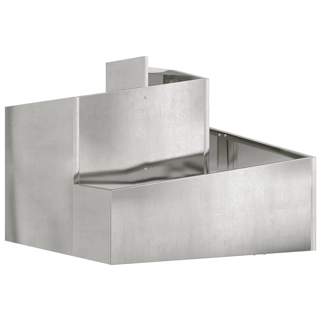 Sodo vazonas Sidabro 60 x 60 x 50 cm Cinkuota plienas