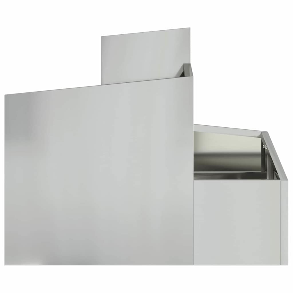 Sodo vazonas Sidabro 60 x 60 x 50 cm Cinkuota plienas