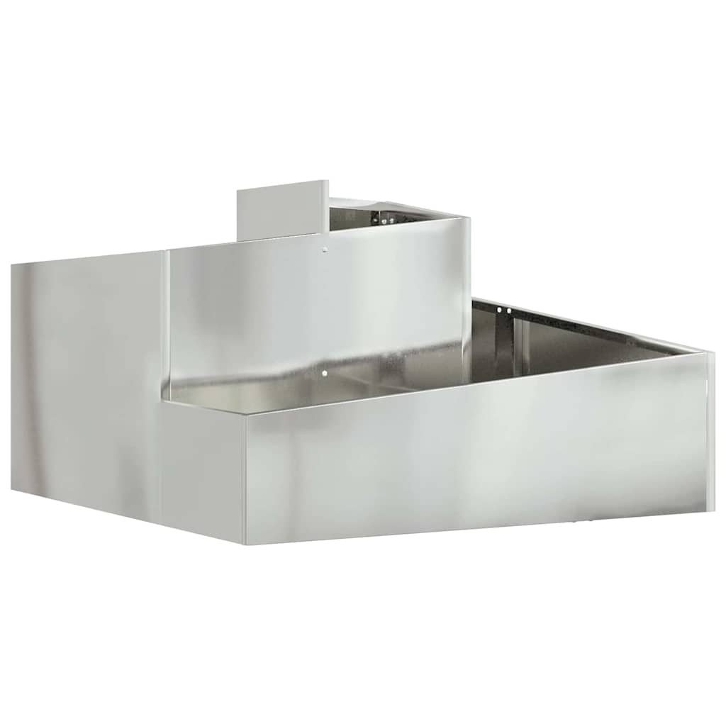 Sodo vazonas Sidabro 80 x 80 x 50 cm Cinkuota plienas