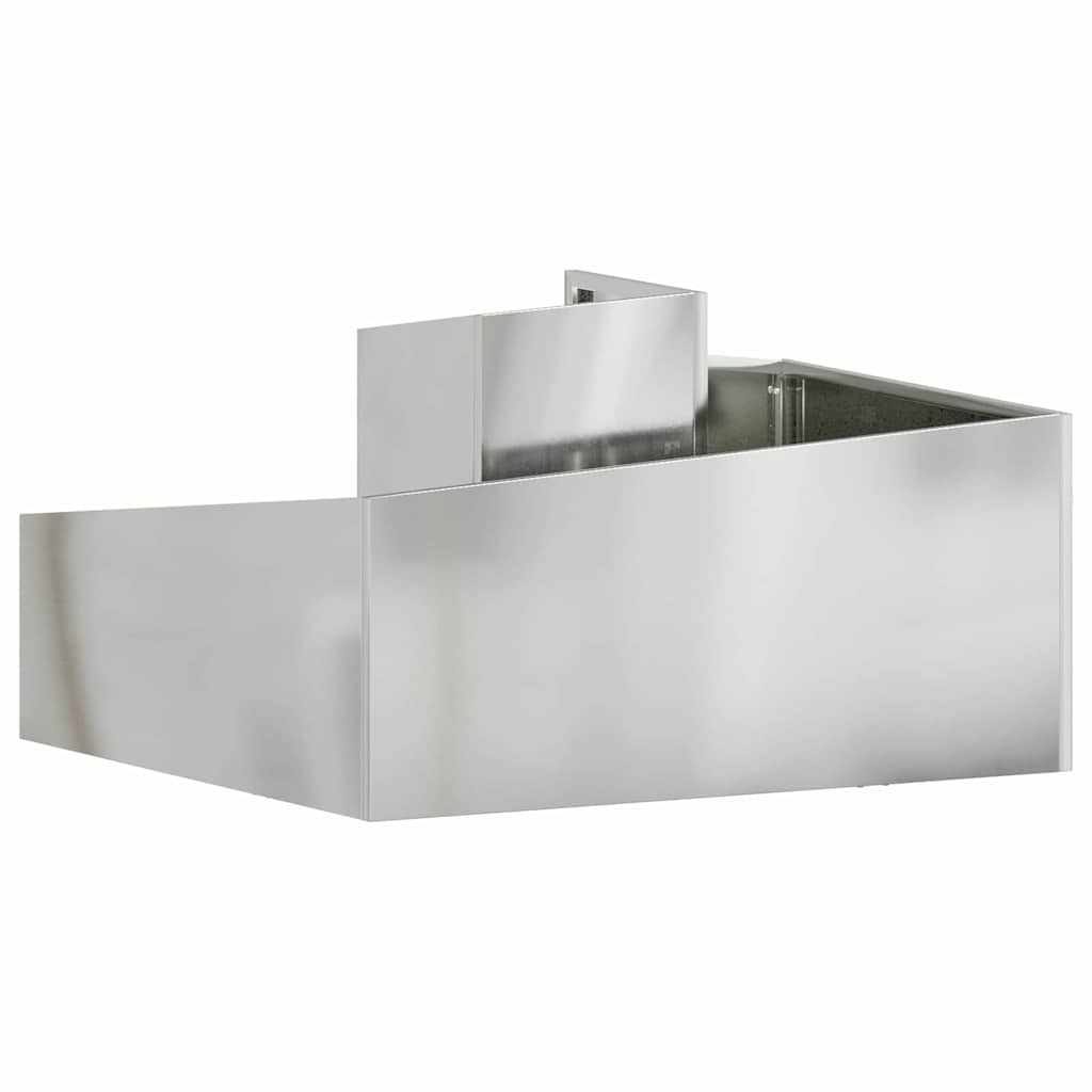 Sodo vazonas Sidabro 80 x 80 x 50 cm Cinkuota plienas