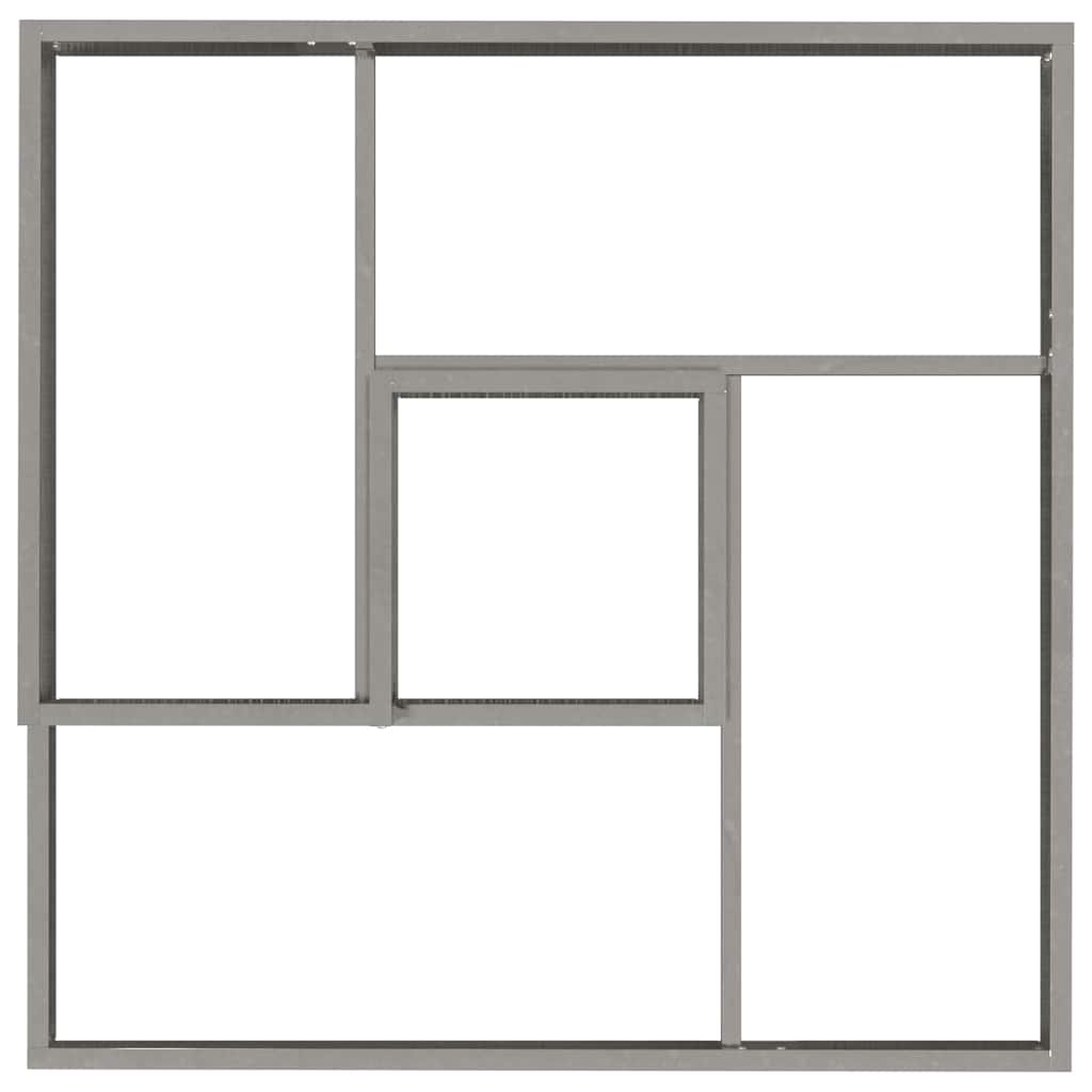 Sodo vazonas Sidabro 80 x 80 x 50 cm Cinkuota plienas