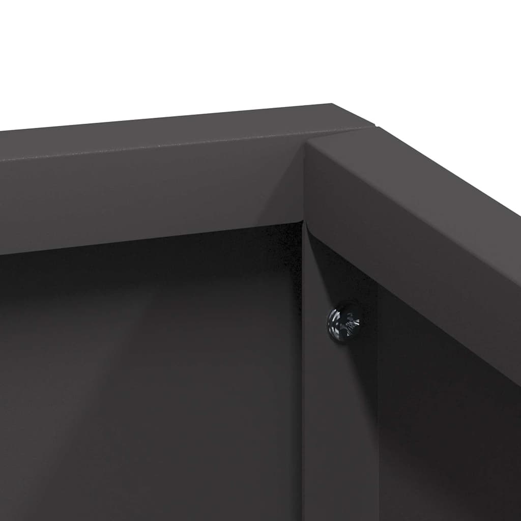 Sodo vazonas Juoda 100 x 100 x 50 cm Šaltai valcuotas plienas