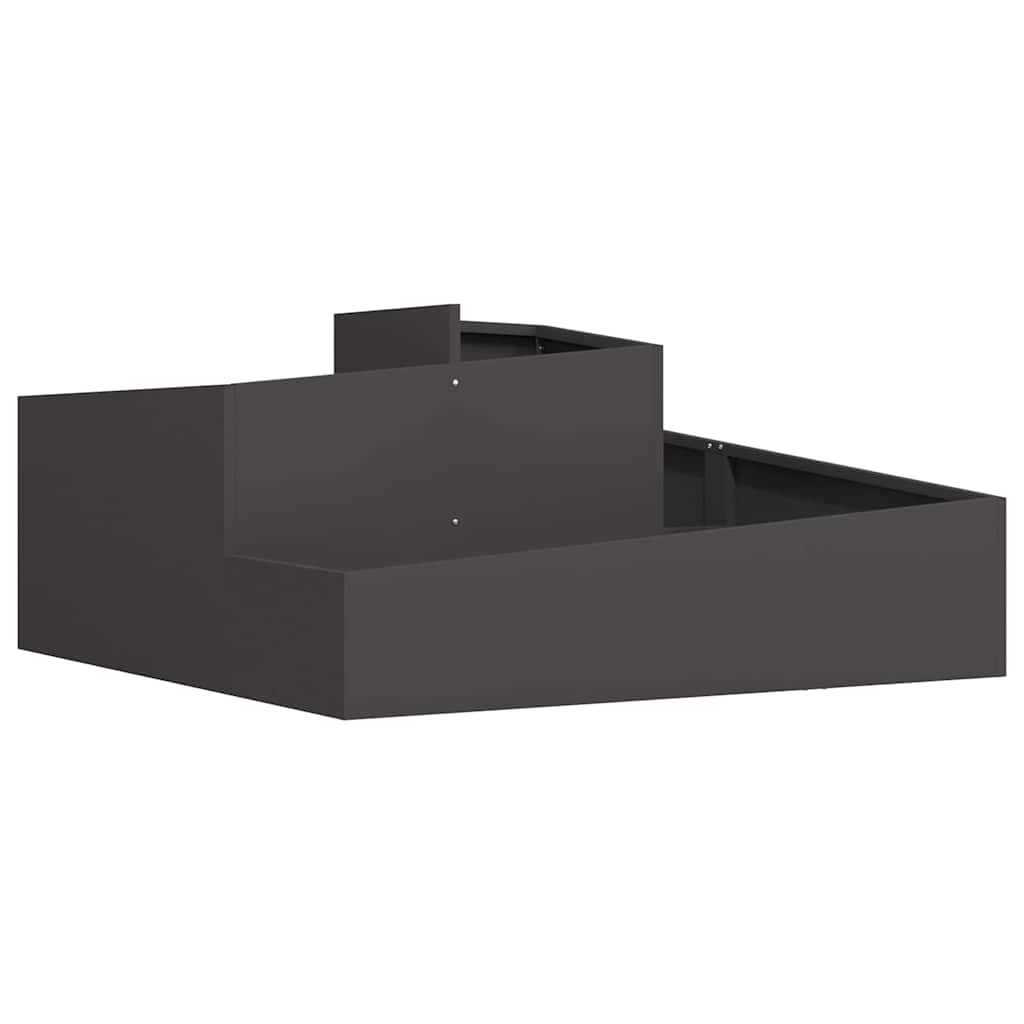 Sodo vazonas Juoda 100 x 100 x 50 cm Šaltai valcuotas plienas
