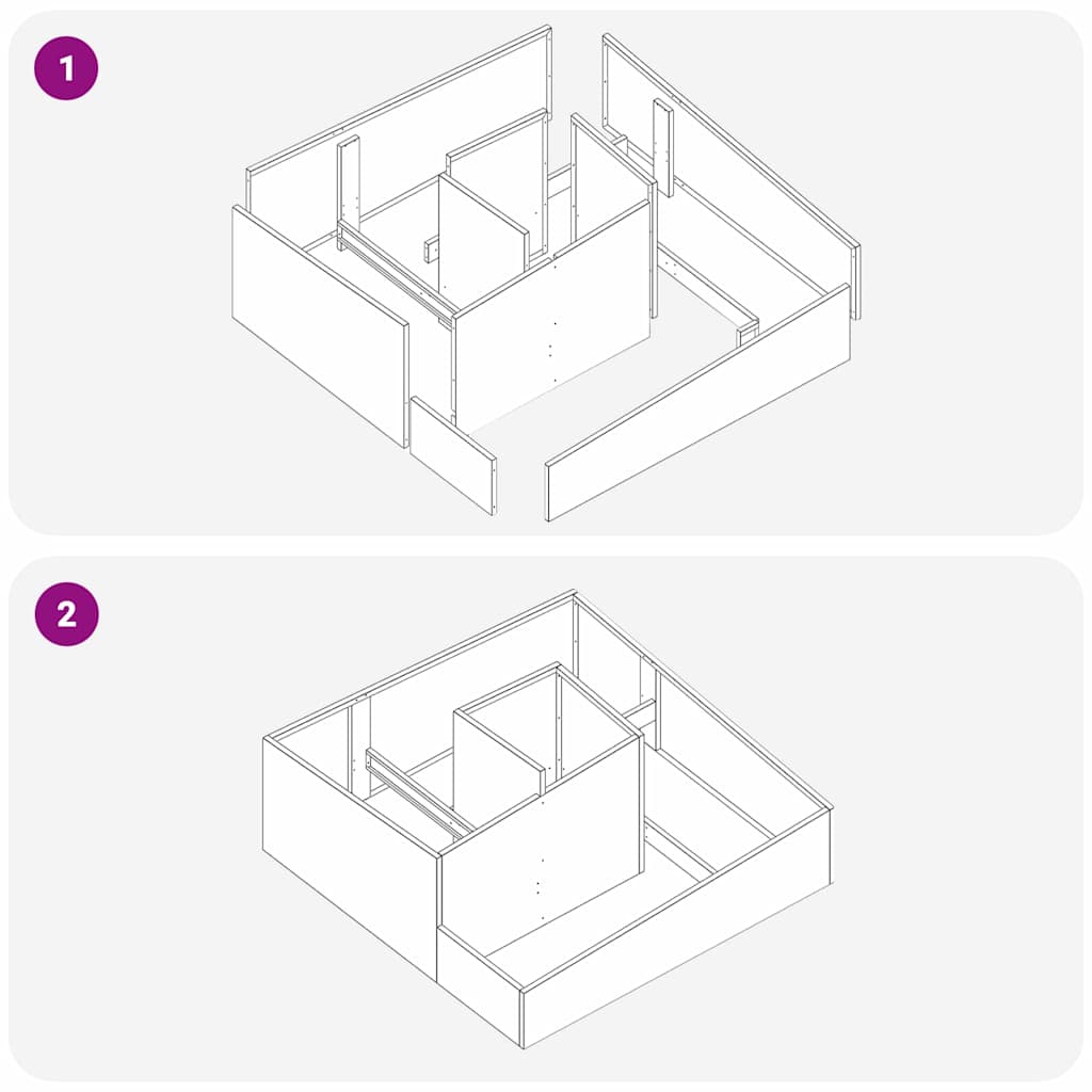 Sodo vazonas Balta 100 x 100 x 50 cm Šaltai valcuotas plienas