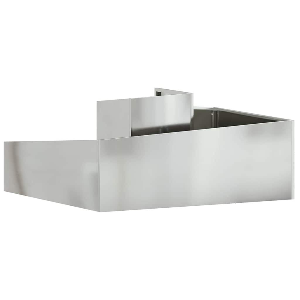 Sodo vazonas Sidabro 100 x 100 x 50 cm Cinkuota plienas
