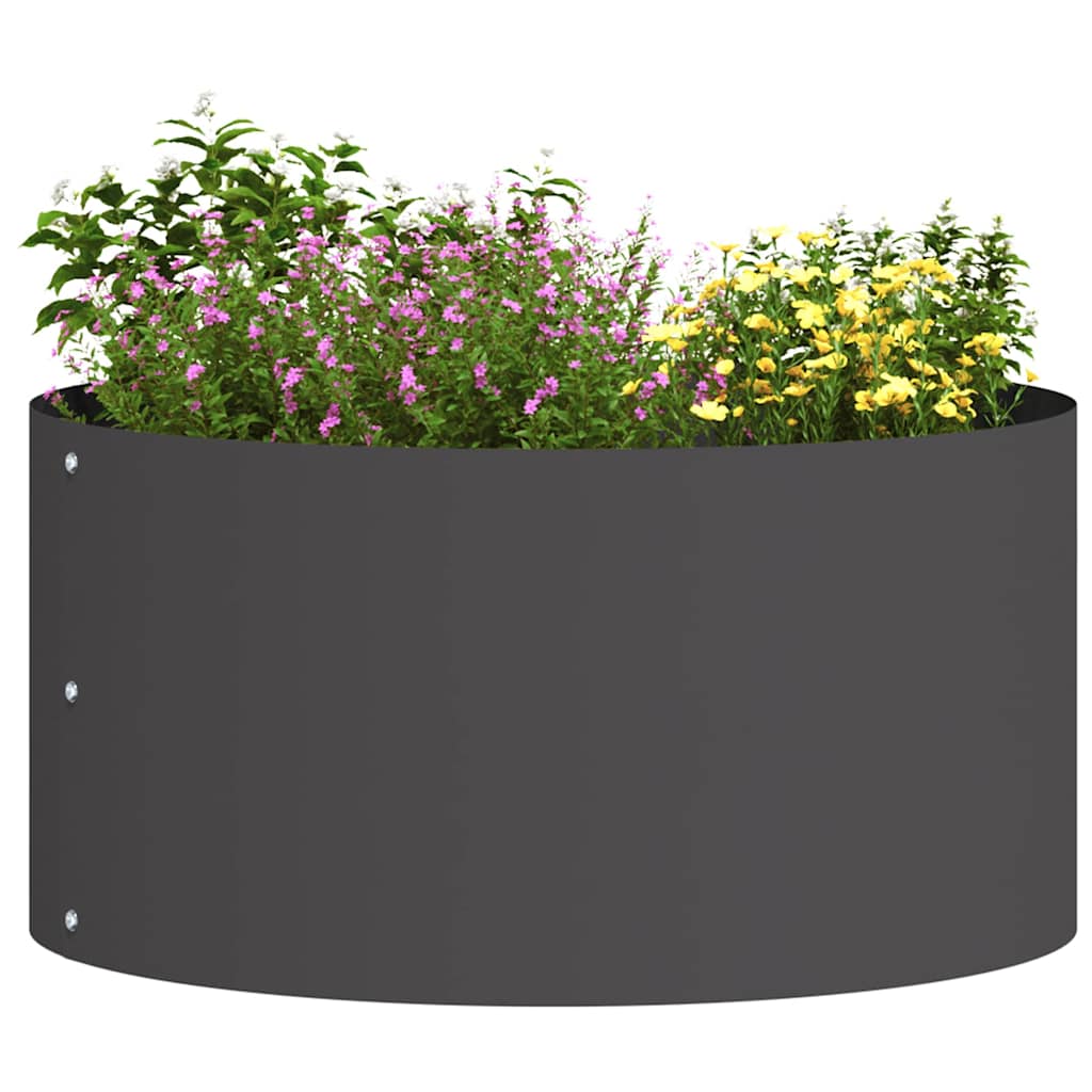 Sodo vazonas Juoda 40 x 40 x 20 cm Šaltai valcuotas plienas