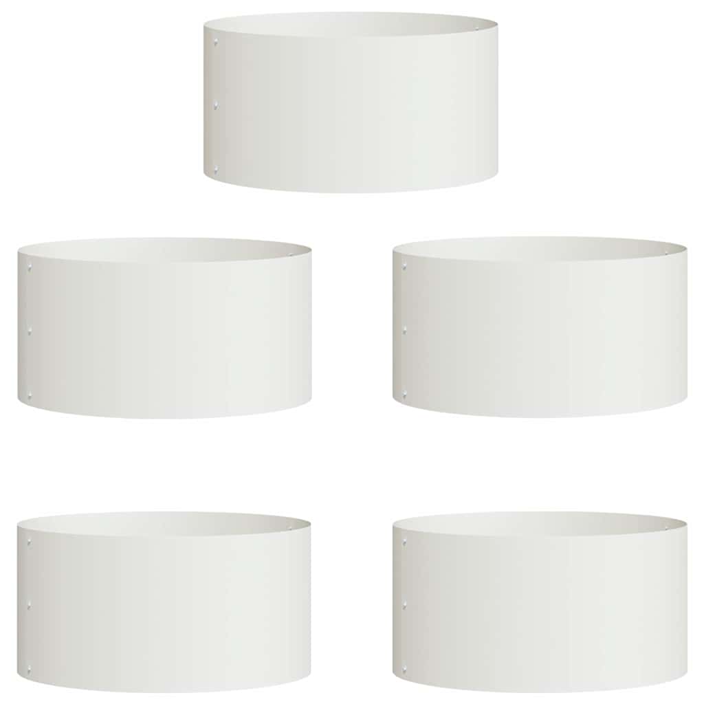 Sodo vazonas 5 pcs Balta 40 x 40 x 20 cm