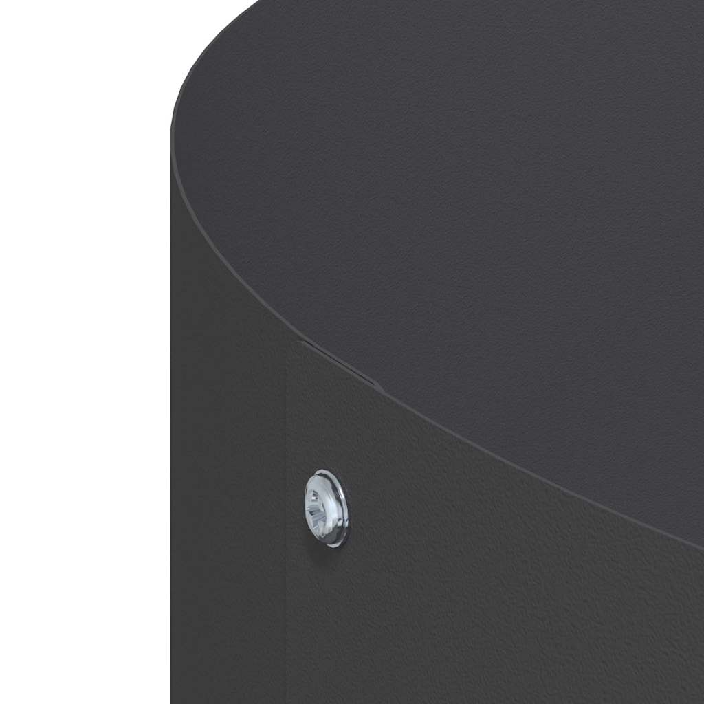 Sodo vazonas 5 pcs Juoda 80 x 80 x 20 cm