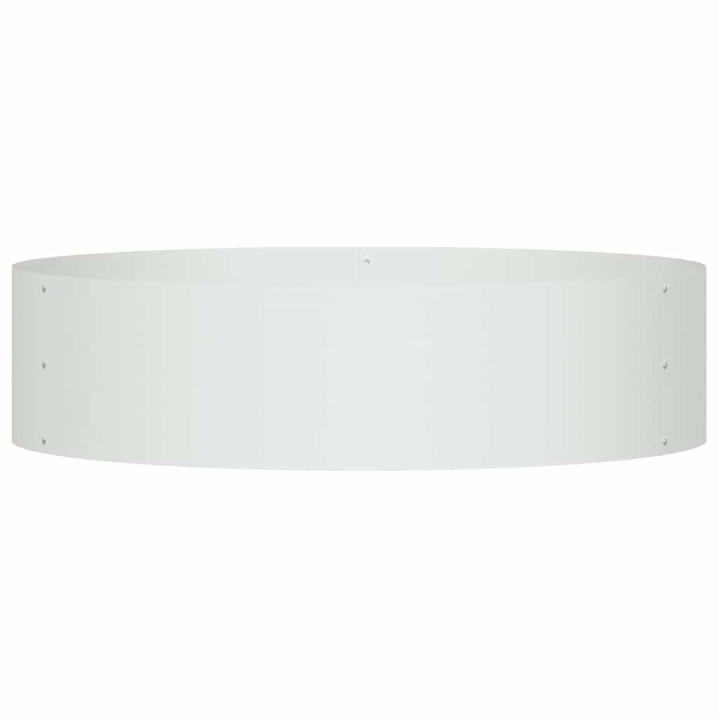 Vazonų žiedas Balta 80 x 80 x 20 cm Šaltai valcuotas plienas